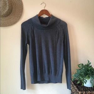 Gray cowl neck sweater banana republic
